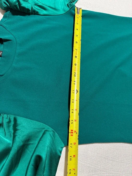 H&M Teal Puff-Sleeve Blouse - Picture 5 of 13